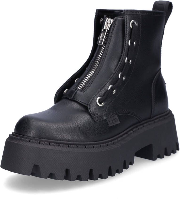 Buffalo dameslaars Aspen Front Zip zwart