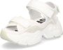 Buffalo Dames Binary O Sleehak Sandaal White Dames - Thumbnail 4