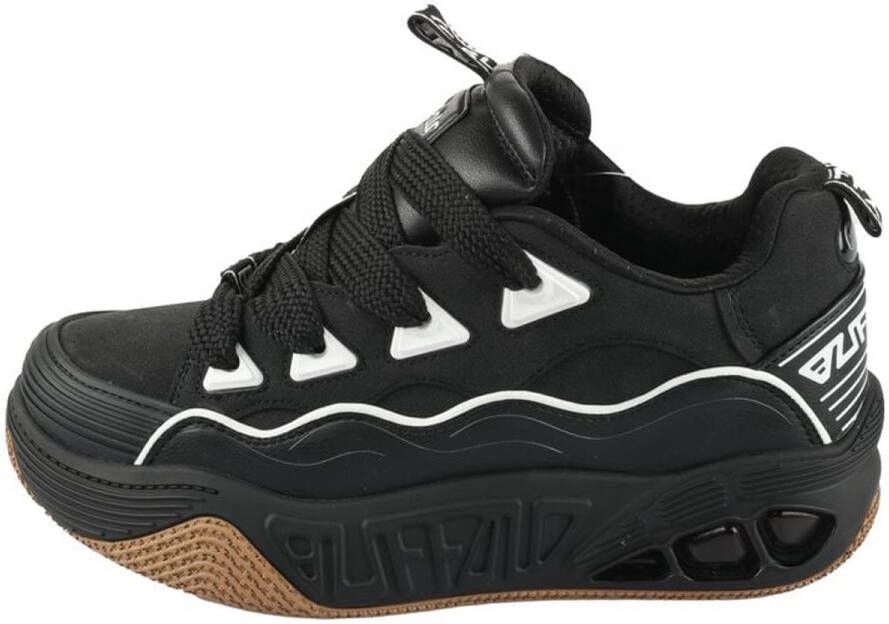 Buffalo HERO SKATE Sneakers zwart-wit Leer Dames Street wear