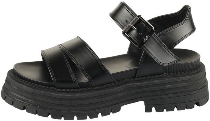 Buffalo LENNOX TS sandalen Sandaal zwart Leer