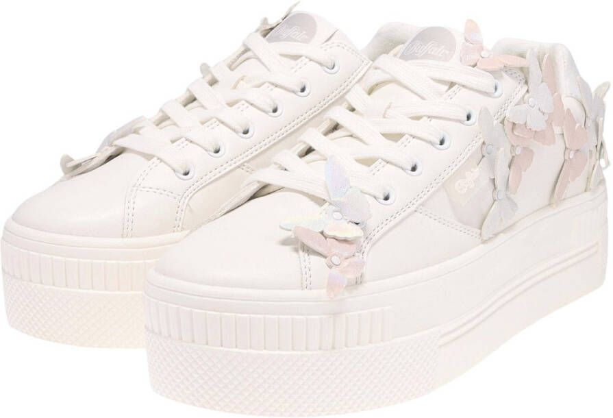 Buffalo Plateausneakers met motiefapplicaties model 'BUTTERFLY'