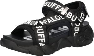 Buffalo Sandalo cld tec zeppa tessuto Ds22Bf02 Bn16020681 Zwart Dames