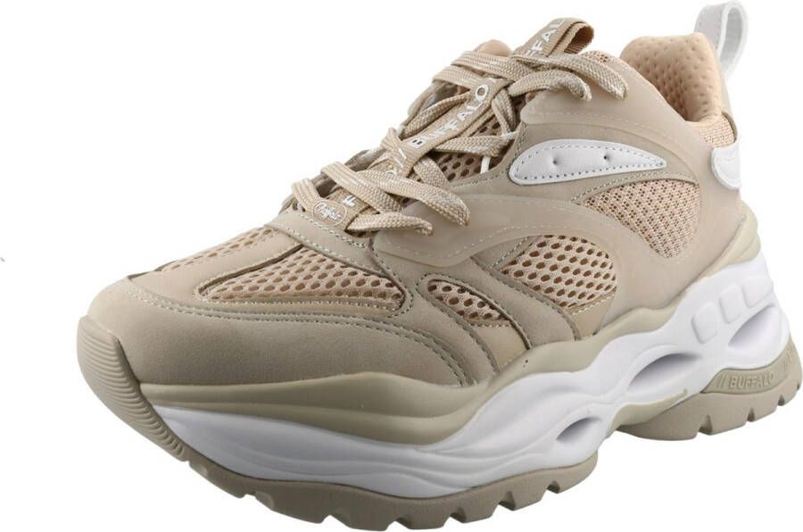 Buffalo Schoenen Beige Textiel Triplet sneakers beige