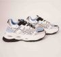 Buffalo Triplet Hollow Trendy Sneakers Dames white blue silver maat: 36 beschikbare maaten:36 37 38 39 40 41 - Thumbnail 1