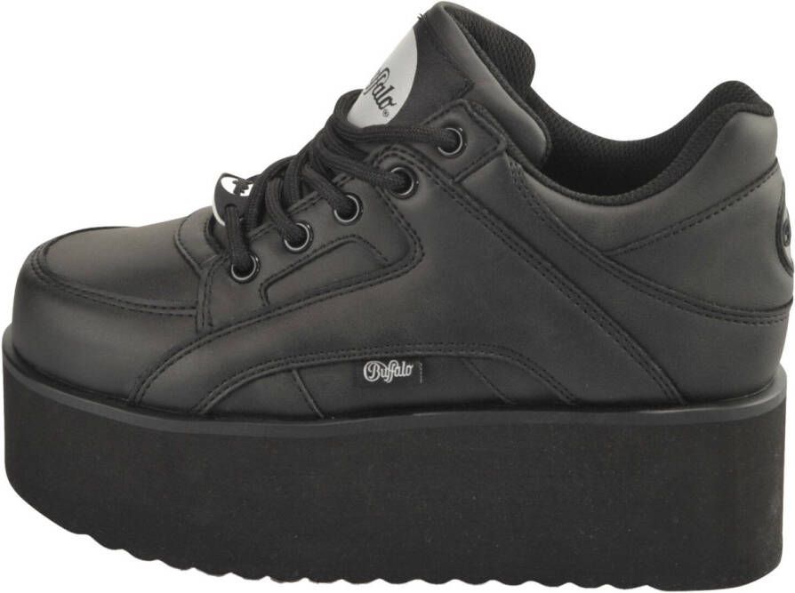 Buffalo Vegan Nubuck Damessneakers Black Dames