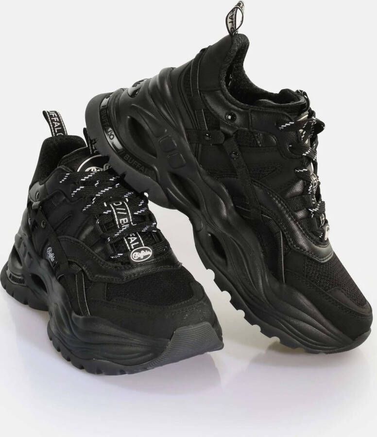 Buffalo Triplet Hollow Vegan Nappa Sneakers zwart Polyurethaan Street wear