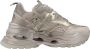 Buffalo Triplet Hollow Vntg Sneakers Dames Beige - Thumbnail 8