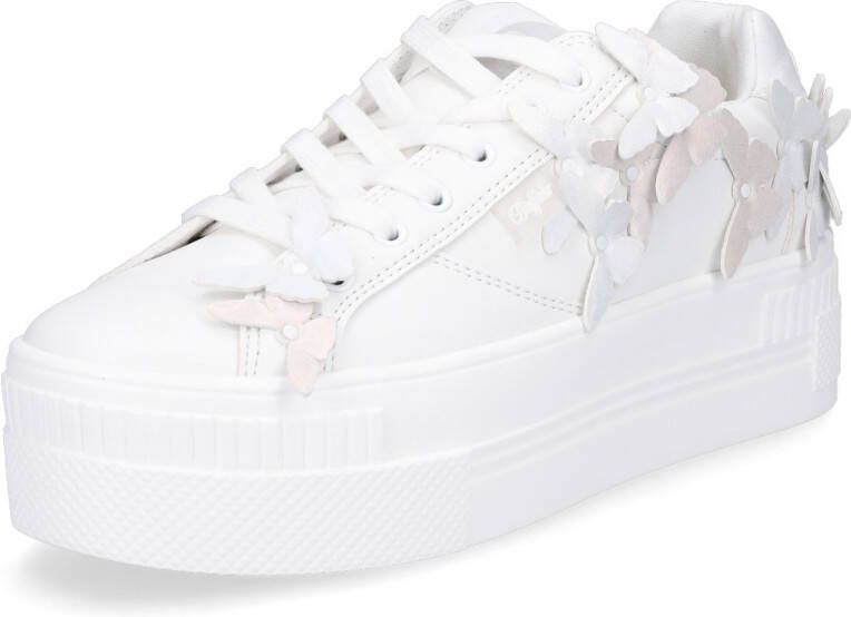 Buffalo Plateausneakers met motiefapplicaties model 'BUTTERFLY'