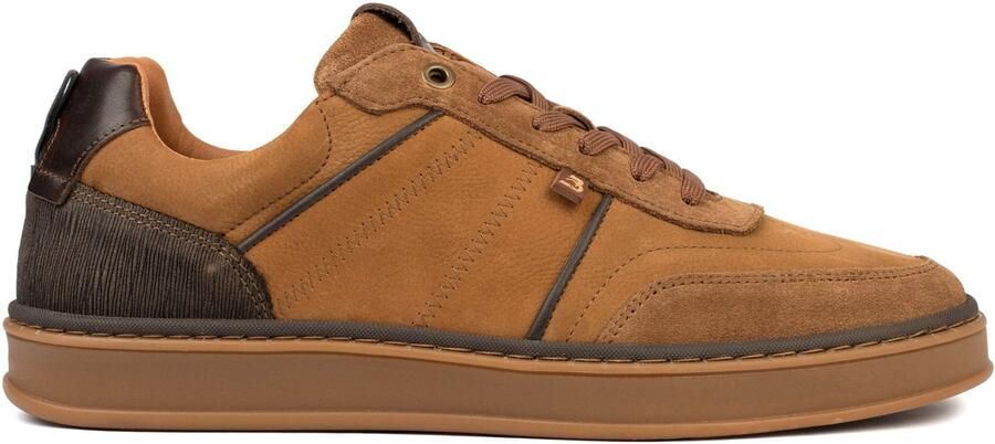Bufflox atenas sneakers heren tan nubuck