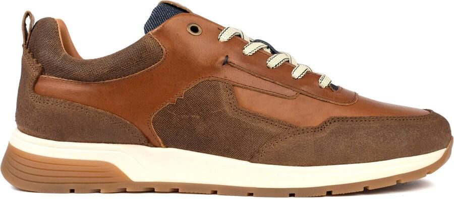 Bufflox berlin sneakers heren cognac leer