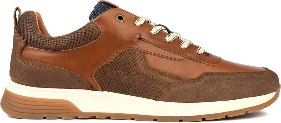 Bufflox berlin sneakers heren cognac leer