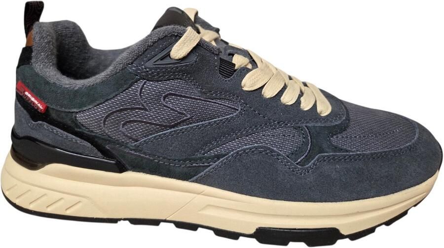 Bufflox Grimbergen Stone Blue Sneakers Blauw Suede en Textiel Heren Blauw