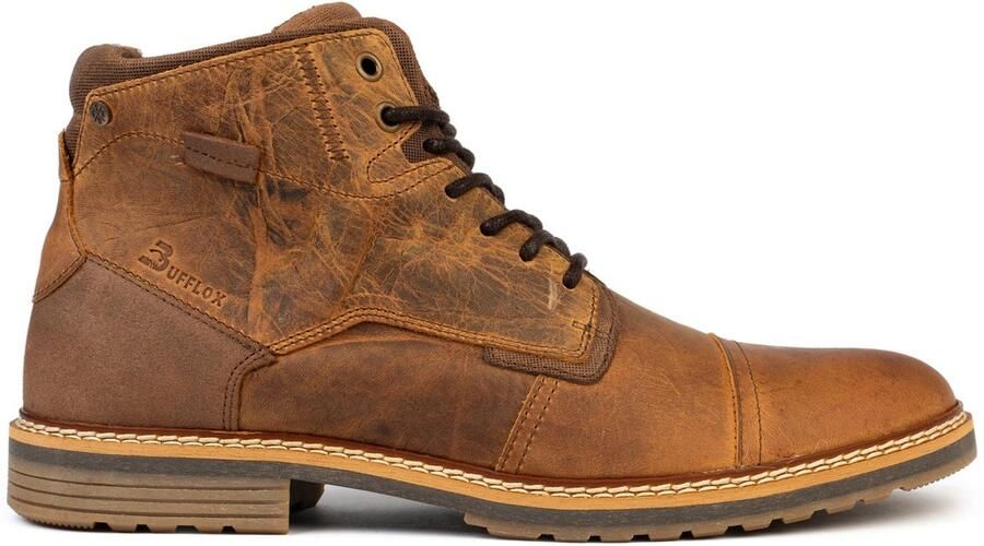 Bufflox josue boots heren cognac leer