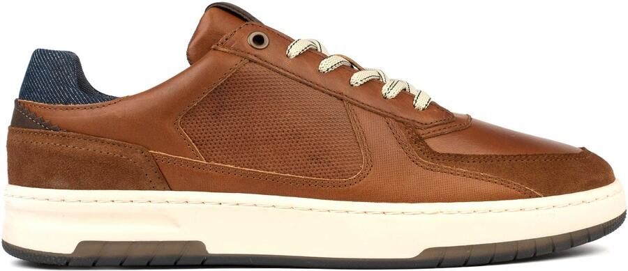 Bufflox paris sneakers heren cognac leer