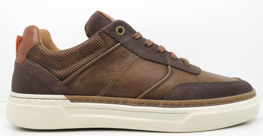 Bufflox Rome sneaker Bruin Leer