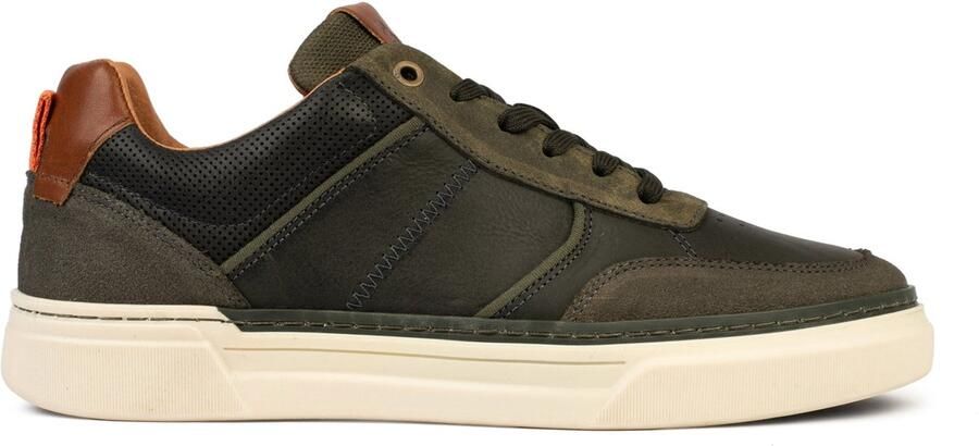 Bufflox rome sneakers heren groen leer