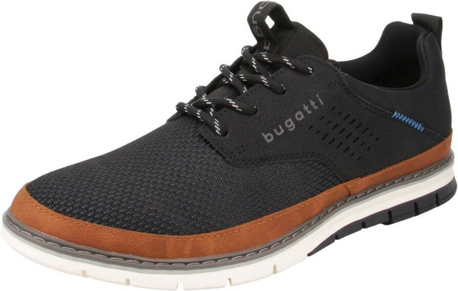 Bugatti Veterschoenen met gaatjespatroon vrijetijdsschoen lage schoen veterschoen