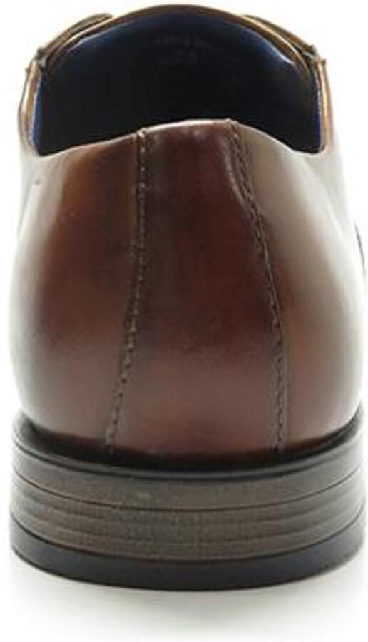 Bugatti Veterschoenen Pak schoen zakelijke schoen met logo en fijne blokhak