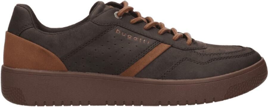 Bugatti Sneakers laag cognac donkerbruin