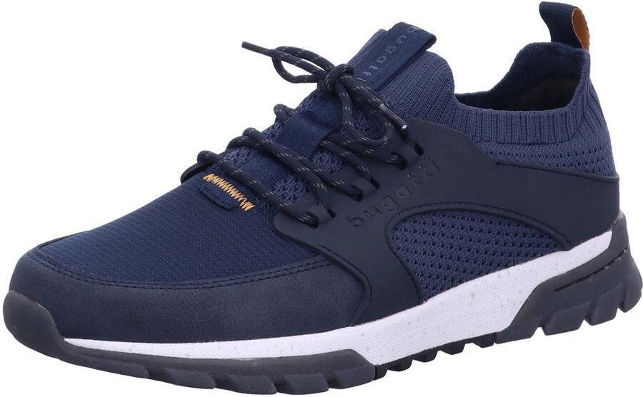 Bugatti Moderne blauwe herensneaker