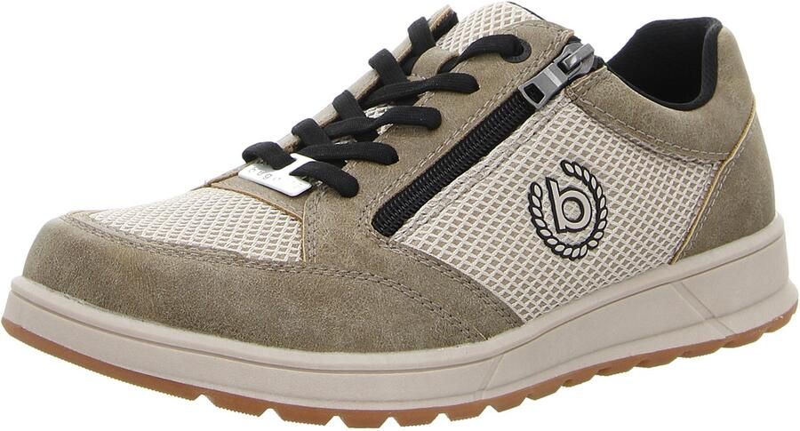 Bugatti Sneakers laag beige olijfgroen