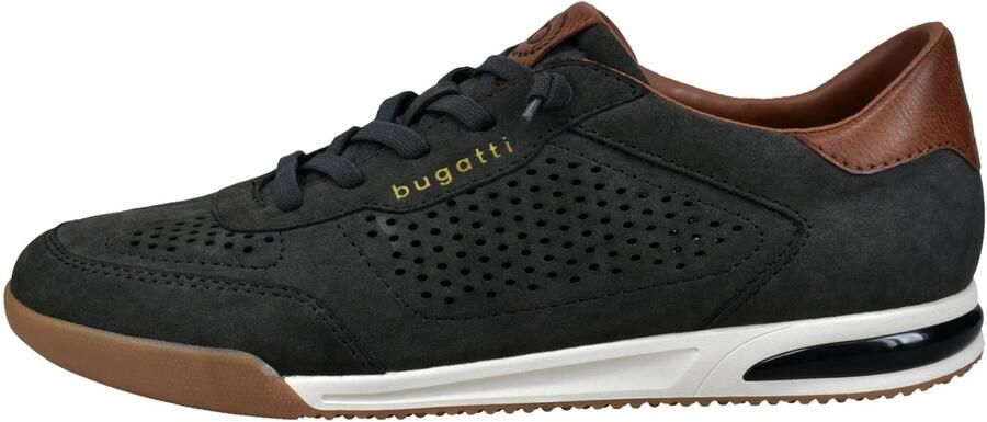 Bugatti Sneakers laag cognac zwart
