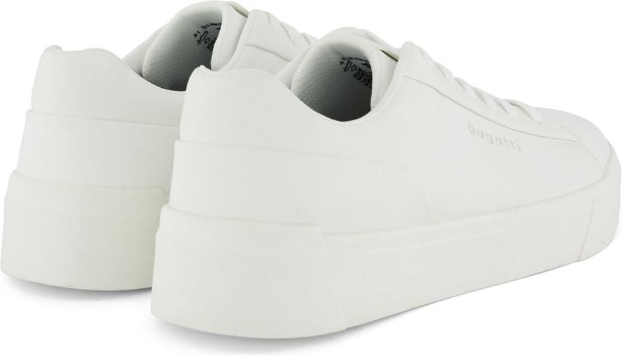 Bugatti Plateausneakers vrijetijdsschoen halfschoen veterschoen met zijlogo-debossing