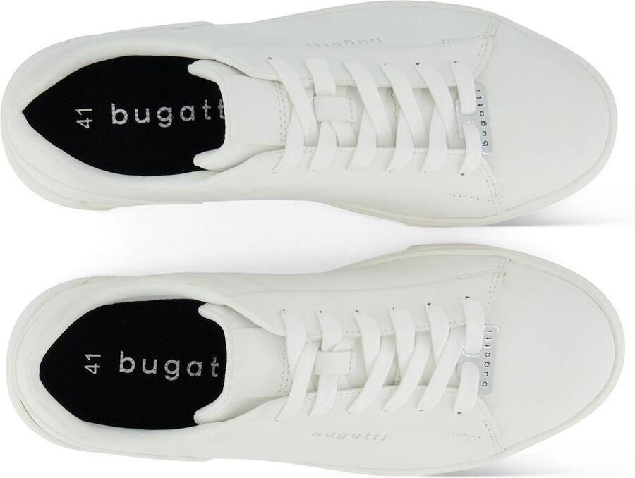 Bugatti Plateausneakers vrijetijdsschoen halfschoen veterschoen met zijlogo-debossing
