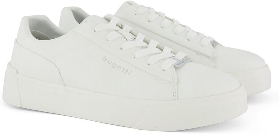 Bugatti Plateausneakers vrijetijdsschoen halfschoen veterschoen met zijlogo-debossing