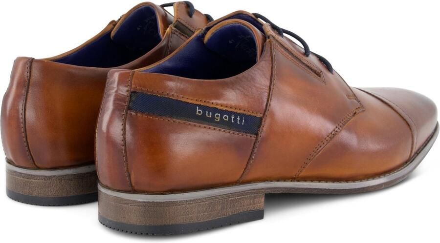 Bugatti Veterschoenen blokhak avondschoen feestelijke schoen met stretch-inzetten