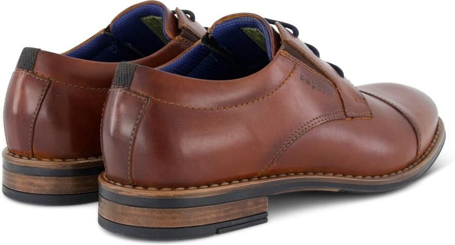 Bugatti Veterschoenen blokhak avondschoen feestelijke schoen business schoen logoprint