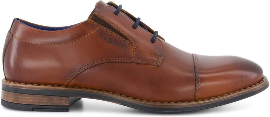 Bugatti Veterschoenen blokhak avondschoen feestelijke schoen business schoen logoprint