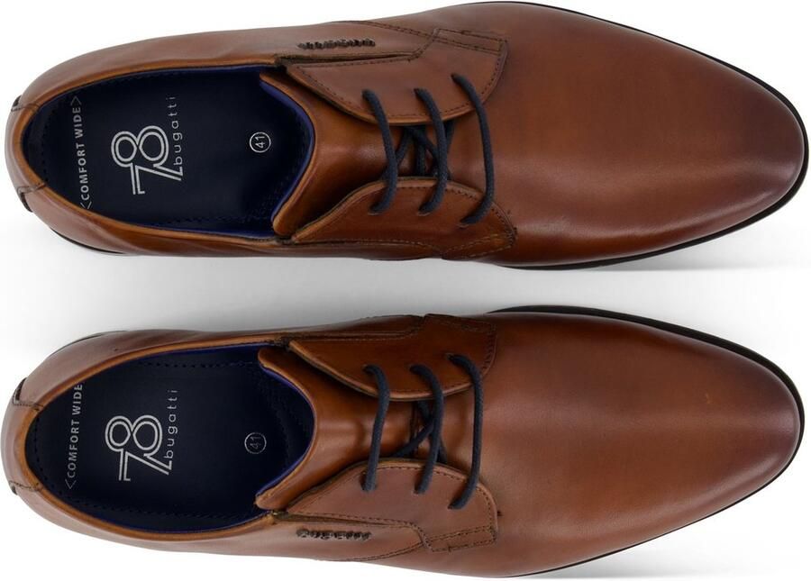 Bugatti Veterschoenen businessschoen avondschuh feestschuh met zijlogo-embleem