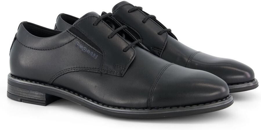 Bugatti Veterschoenen blokhak avondschoen feestelijke schoen business schoen logoprint