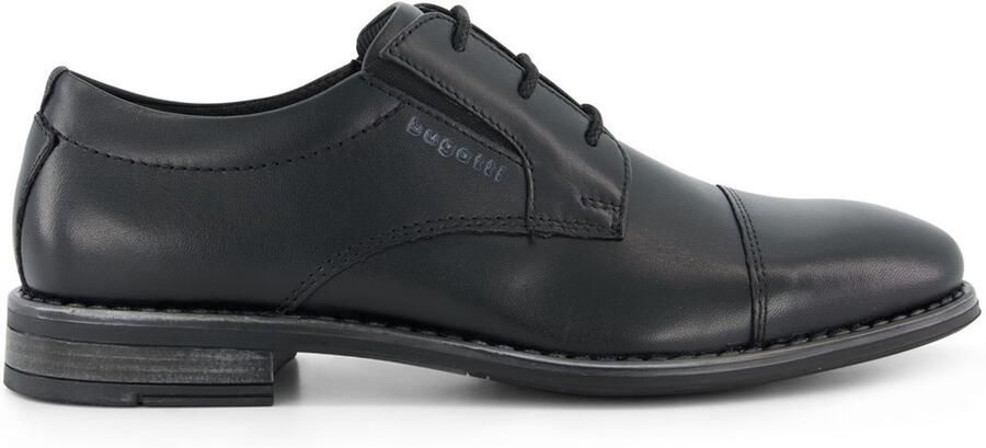 Bugatti Veterschoenen blokhak avondschoen feestelijke schoen business schoen logoprint