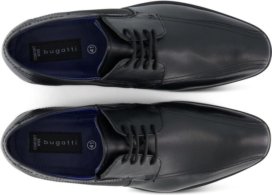 Bugatti Veterschoenen met zij-embossing vrijetijdsschoen lage schoen veterschoen