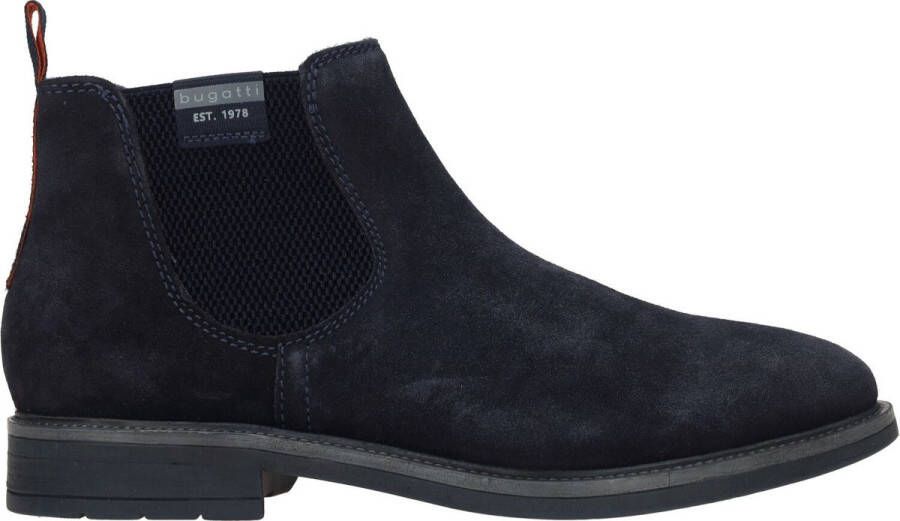 Bugatti Blauwe Suède Chelsea Boot voor Heren Blauw Heren