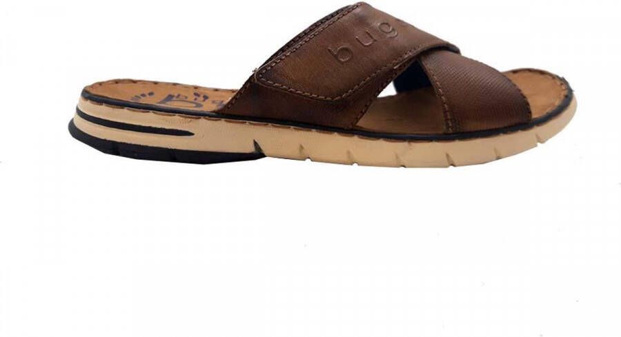 Bugatti Dario slippers cognac Heren