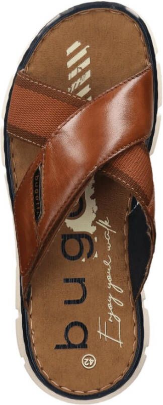 Bugatti Heren slippers in effen kleur - Foto 3