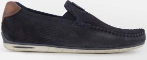 Bugatti leren heren instappers Blauw Extra comfort Memory Foam