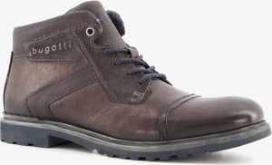 Bugatti leren heren veterboots Grijs Echt leer