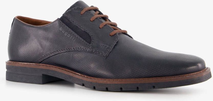 Bugatti leren heren veterschoenen blauw