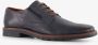 Bugatti leren heren veterschoenen blauw - Thumbnail 3