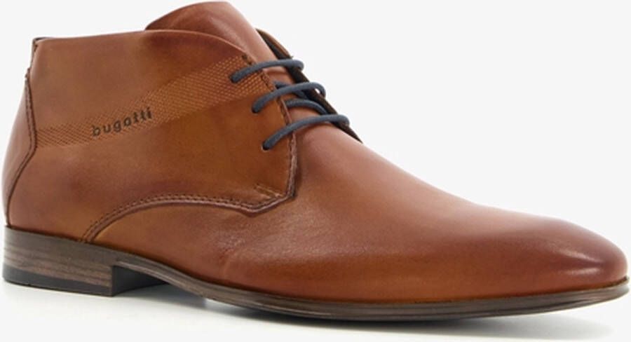 Bugatti leren heren veterschoenen Cognac