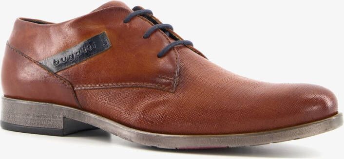 Bugatti leren heren veterschoenen Cognac Echt leer