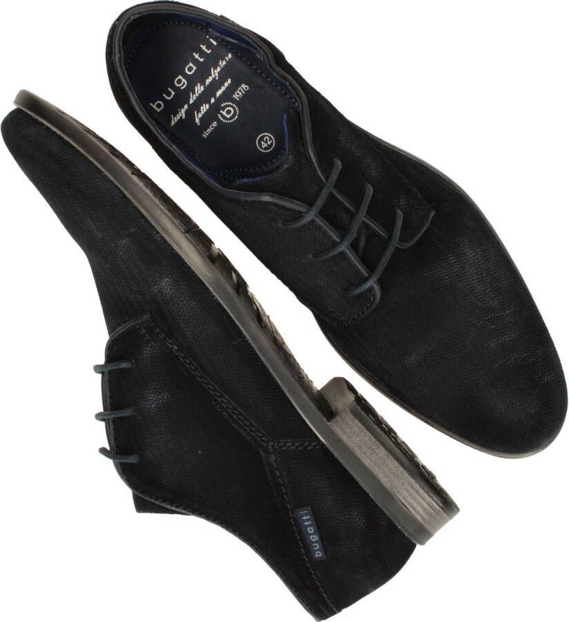 Bugatti Licio Eco Veterschoenen blauw Suede Heren