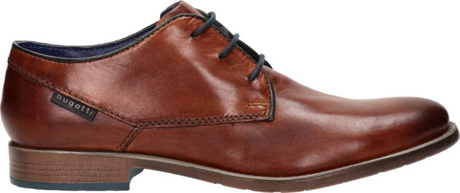 Bugatti Leren Cognac Veterschoen Brown Heren