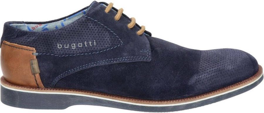 Bugatti Veterschoenen met contrastkleurige hielinzet - Schoenen.nl