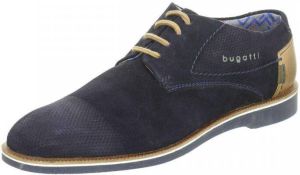 Bugatti Veterschoenen met contrastkleurige hielinzet