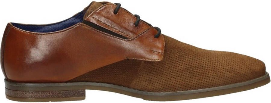 Bugatti Veterschoenen met sierstiksels smalle vorm vrijetijdsschoen lage schoen veterschoen